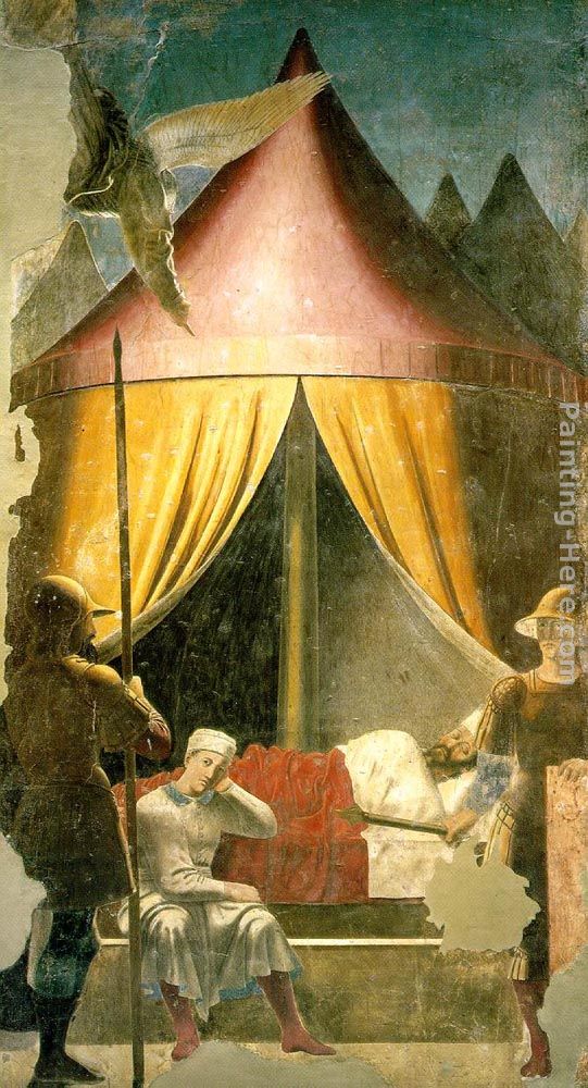 Constantine's Dream painting - Piero della Francesca Constantine's Dream art painting
